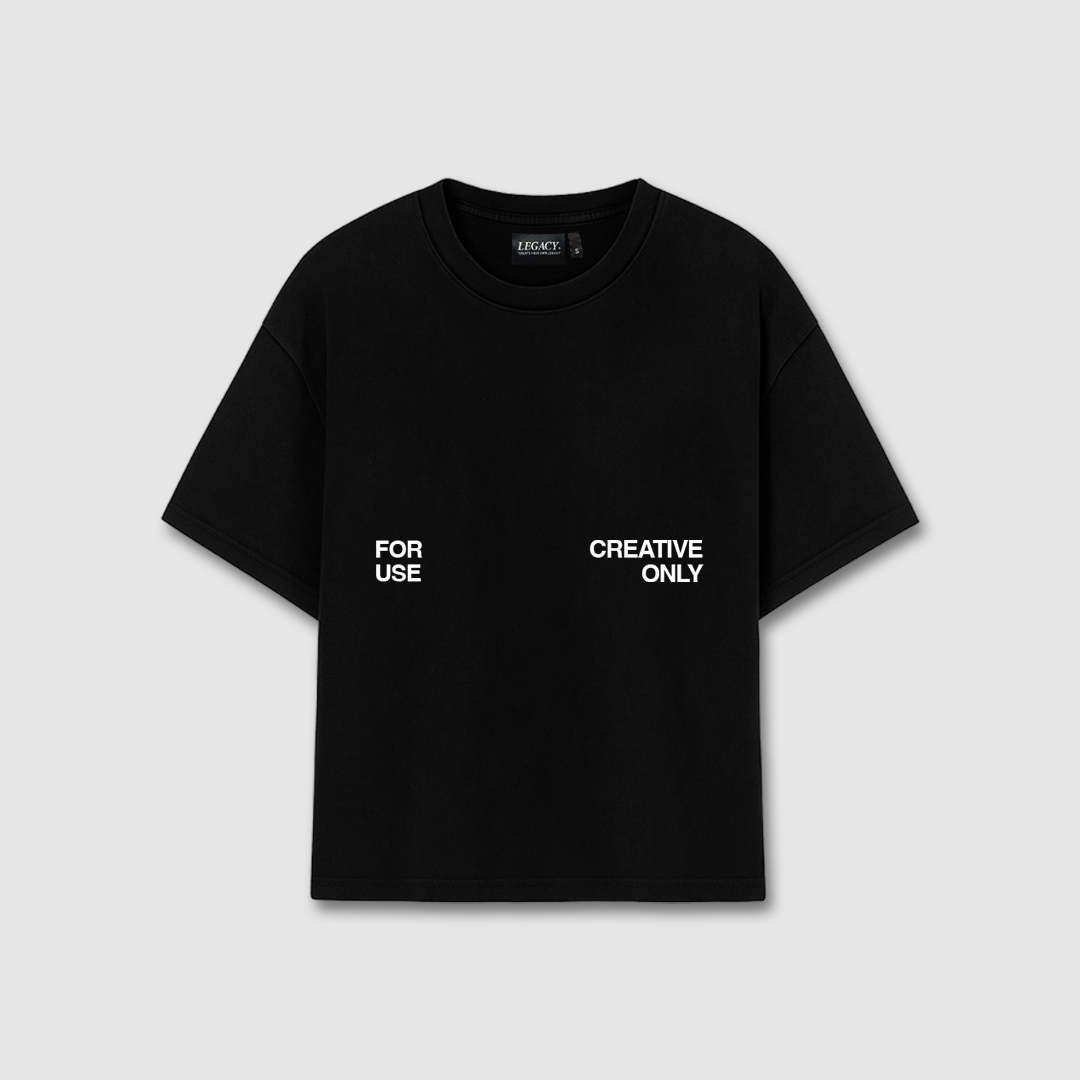 FOR CREATIVE USE ONLY TEE BLACK – Legacy World