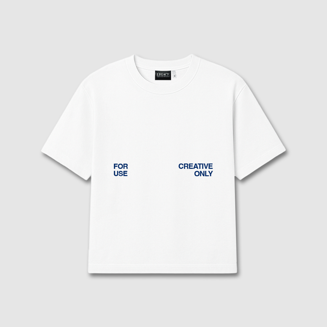 FOR CREATIVE USE ONLY TEE WHITE