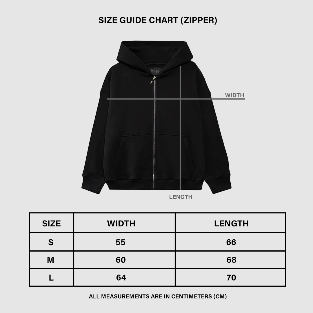 STUDIOS ZIPPER HOODIE BLACK