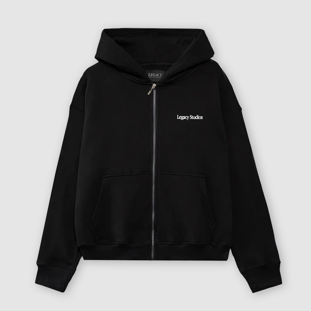 STUDIOS ZIPPER HOODIE BLACK