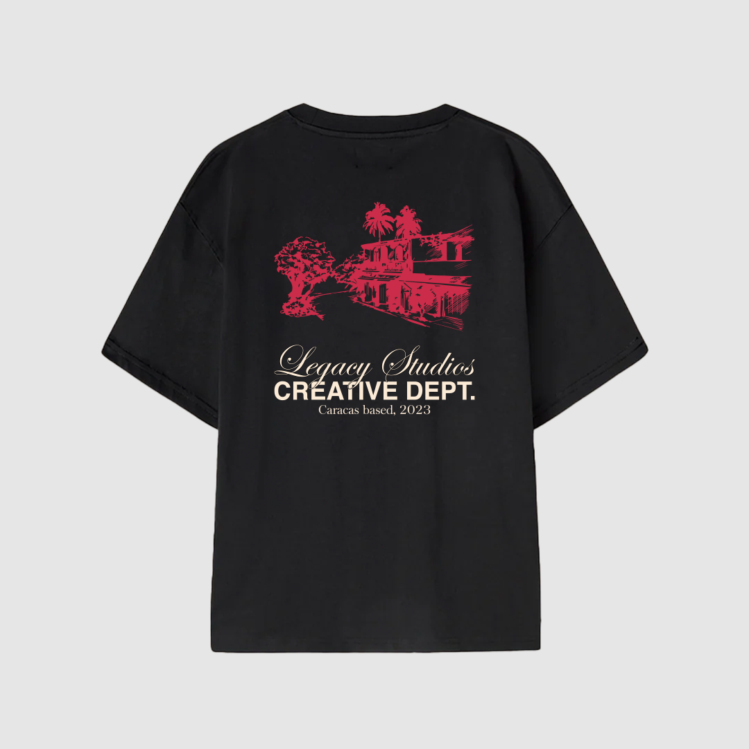 HEAVYWEIGHT TEE IN BLACK